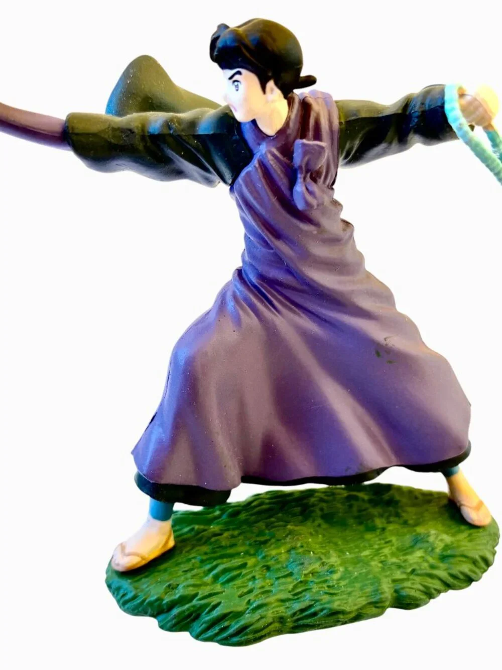 Vintage InuYasha Miroku The monk Mini Figure 2005 Furuta Anime Figurine & Stand